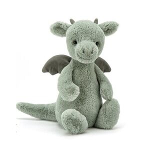 Jellycat Medium Bashful Dragon Plush NWT Rare HTF 100% Authentic Green